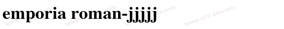 emporia roman字体转换